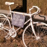 Picture is not mine but this is the exact bike and sign I saw.