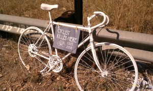 Picture is not mine but this is the exact bike and sign I saw. <a href=