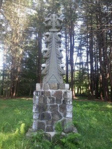 A cool grave marker for one of the members of the Appleton family. Out in the middle of the woods. 