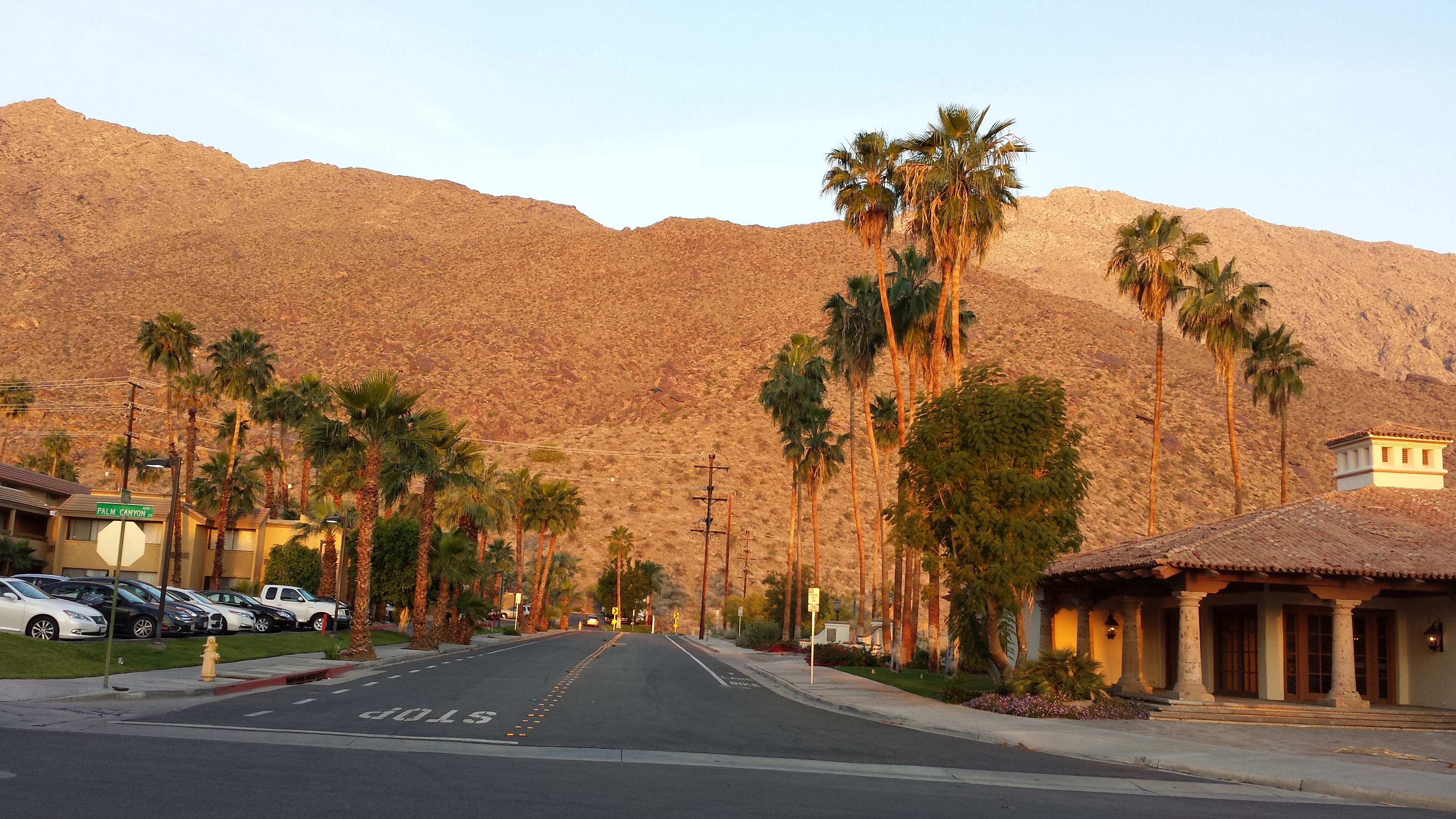 Biking Palm Springs - Sidewalks are not bike paths. 