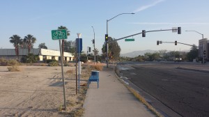 WRONG WAY, PALM SPRINGS. And this is a SIDEWALK, NOT A BIKE PATH!!!! 